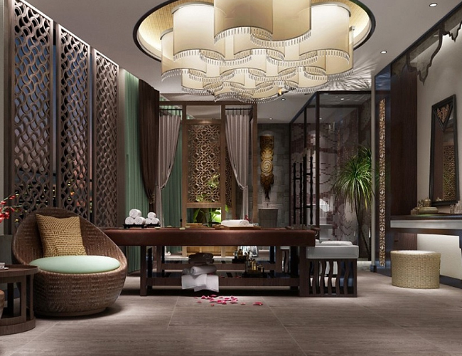 香庭阁的休闲区与休憩区